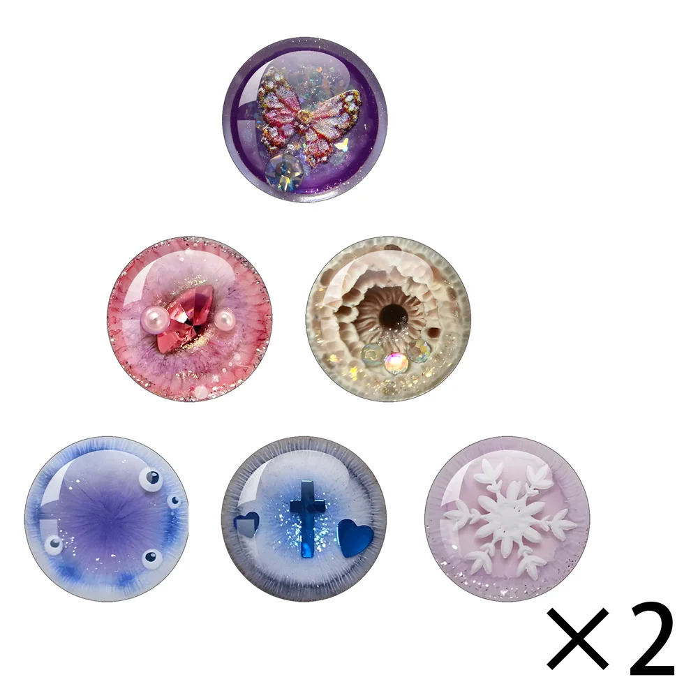 Blyth Doll BJD Doll Glass Eye Chips Round Cabochon 10MM-40MM Handmade Girl Toy Drop Glue Eye Pupil DIY Jewelry Accessory Gift view 2