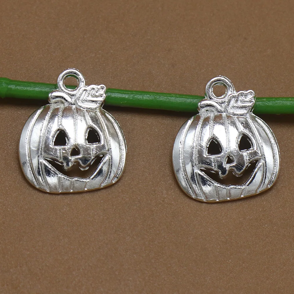 

15pcs Smiling Pumpkin Pendant Alloy Retro Halloween Bracelet Copper DIY Jewelry Gifts Necklace Dangle Keychain Accessories