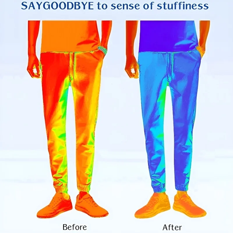 Élastique glace soie séchage rapide décontracté hommes