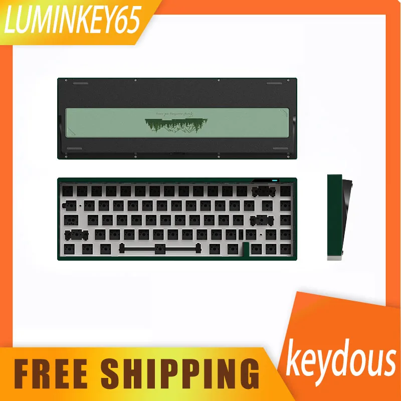 

Luminkey 65 Aluminum Keyboard Kit 65% Wireless Tri-Mode E-Sports Gaming Mechanical Keyboard Kit Customized Support Via Desktop