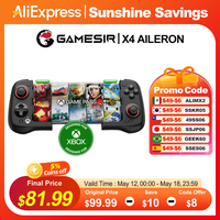 GameSir X4 Aileron Xbox Bluetooth Mobile Gaming Controller for PC Windows 10 11 and Android 2-Piece Design with Carrying Case