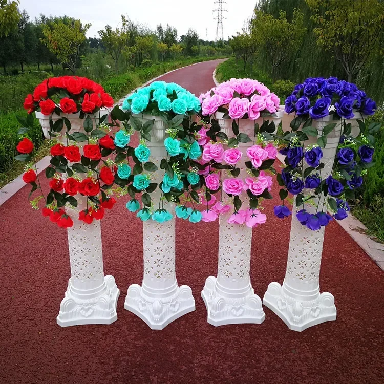 

Wedding Roman column road plastic thickened hollow column opening celebration Roman column flowerpot aisle display