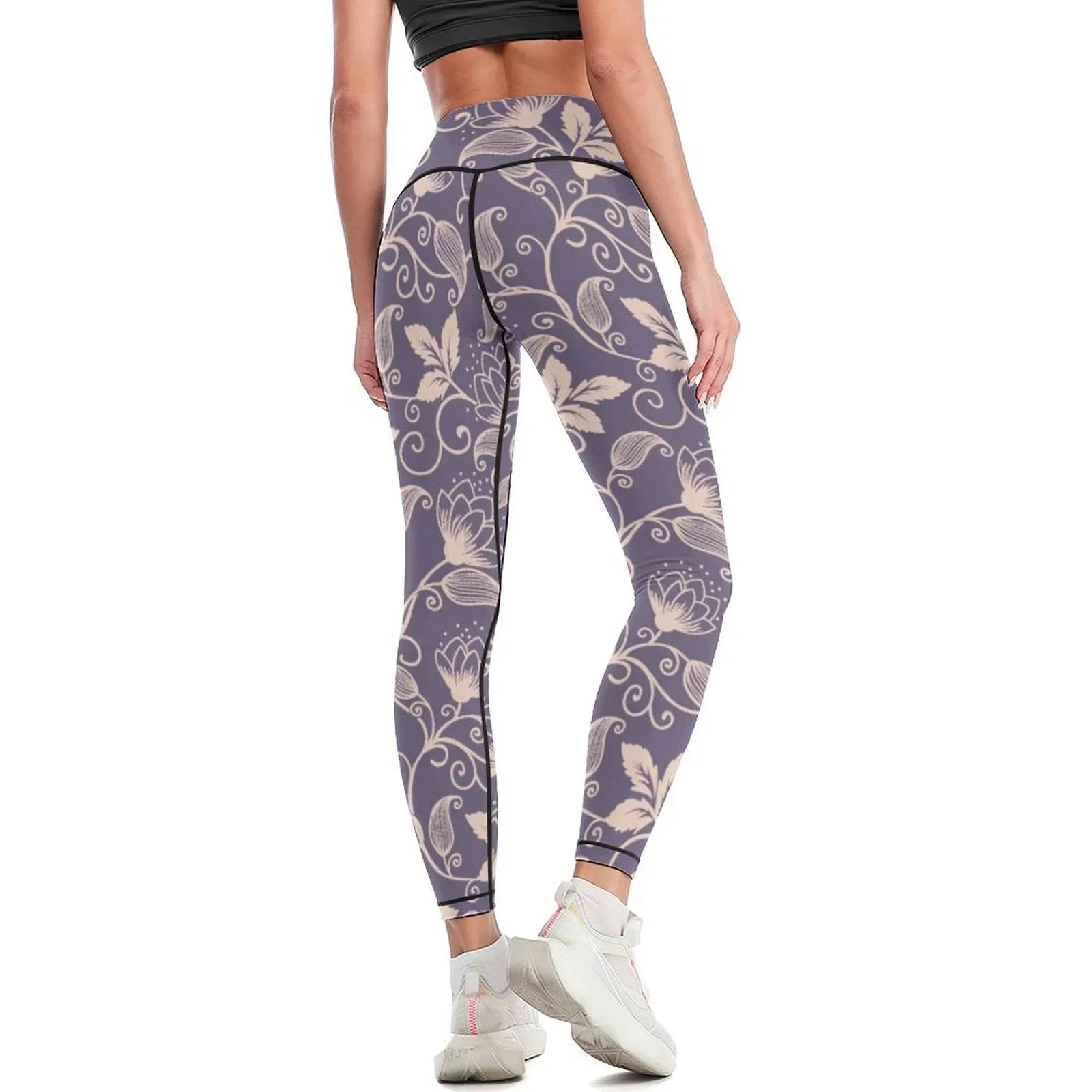 Buysing Women's Sexy Leggings Pants Paisley Trousers Winter Waist Skinny Gym Sports Thermal Tights Yoga Trendy Women's Clothing