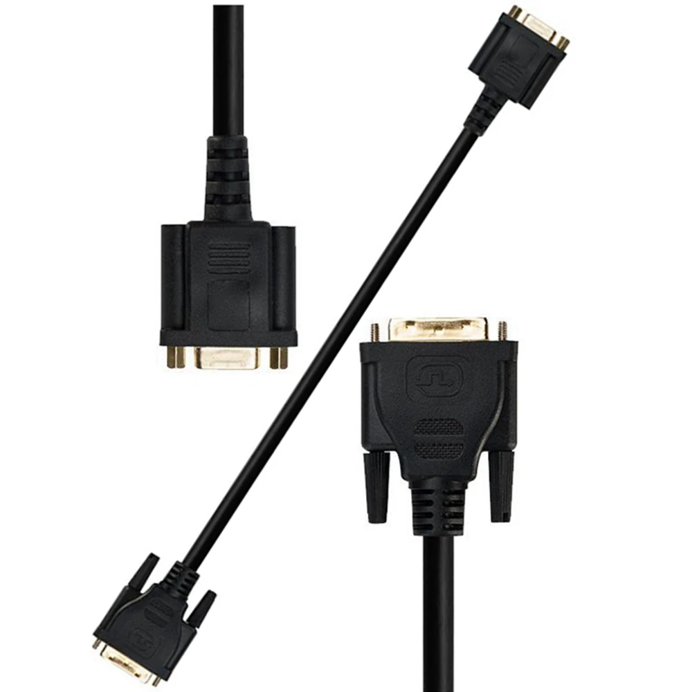 0,3 m Computer-Host-Grafikkarte DVI-i24+5 auf VGA-Buchse, Monitor-Adapterkabel, vergoldeter DVI-D24+1-Adapter