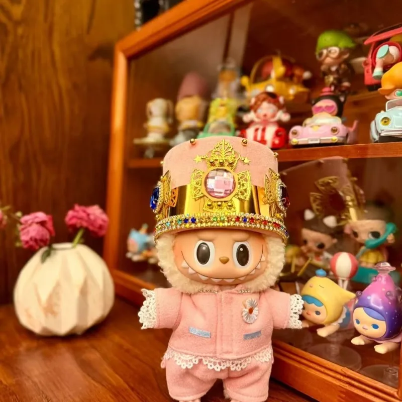 

Качественная ткань GD с G-Dragon labubu, детская одежда, костюм 17 см, подвеска второго поколения, плюшевая кукольная одежда, подарок на день рождения