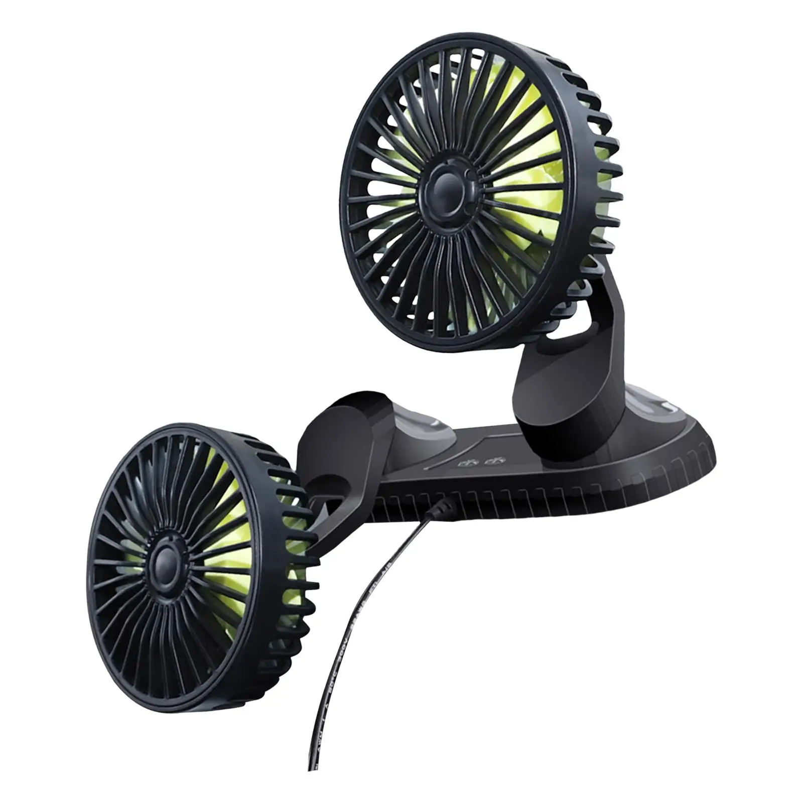 Electric Car Fans for Car Dashboard Windshield Strong Low Noise Micro USB Cooling Air Fan Car USB Fan Auto Electric Cooling Fan