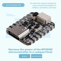 4900 QT Py RP2040 Microcontroller USB Type C Compact Microcontroller Ideal For DIY Electronics And Robotics Projects-A79U