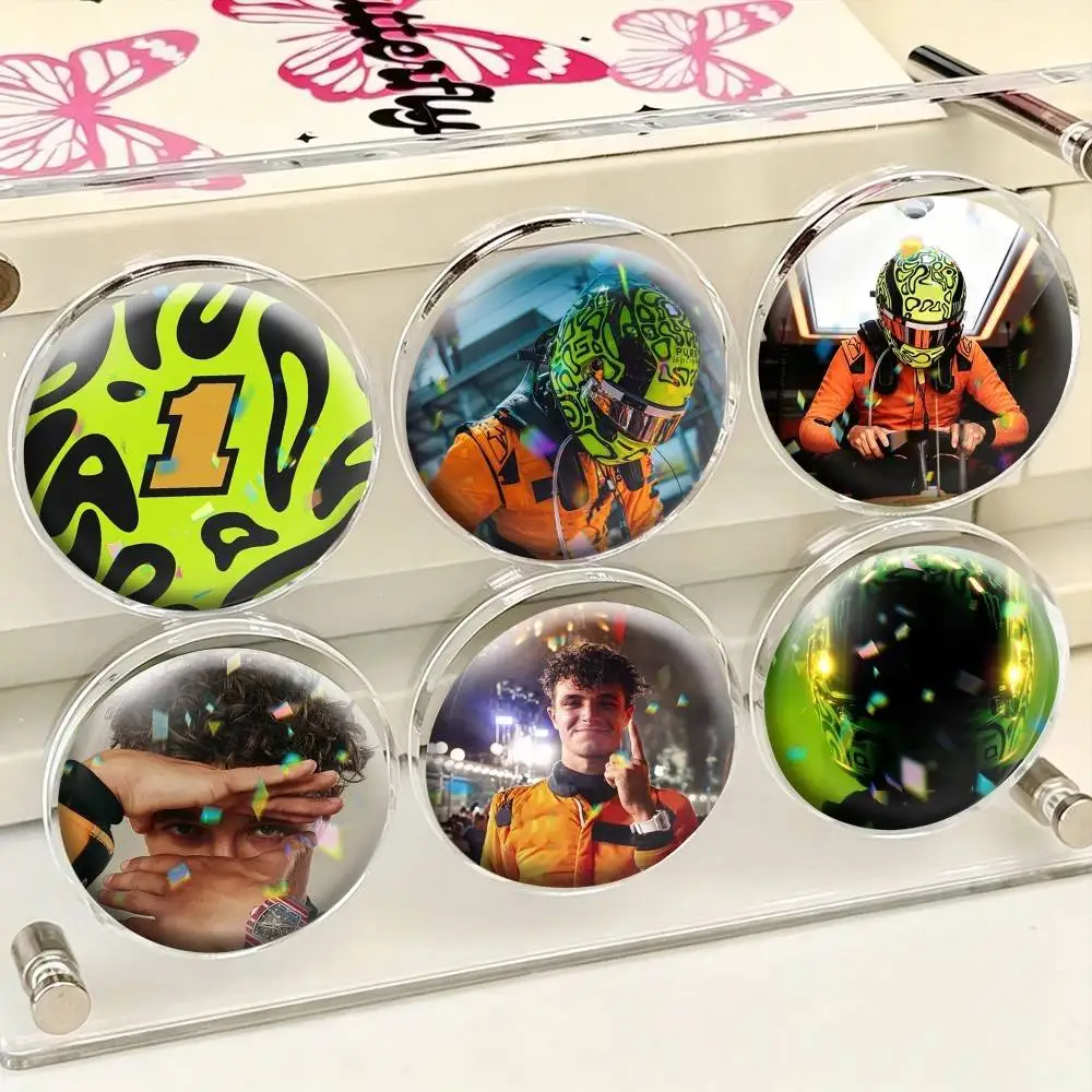 Racing driver Lando Norris  25mm 32mm 44mm 58mm 75mm Brooches Badges Pins for Accessories Gift