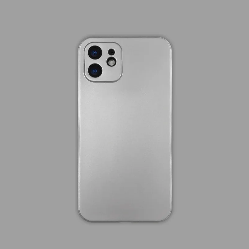 Luxurious Frosted Silver-plated Silicone Armor Case for iphone 14 15 13 12 11 Pro Max X 7 8 Plus Lens Full Anti-fall Protection