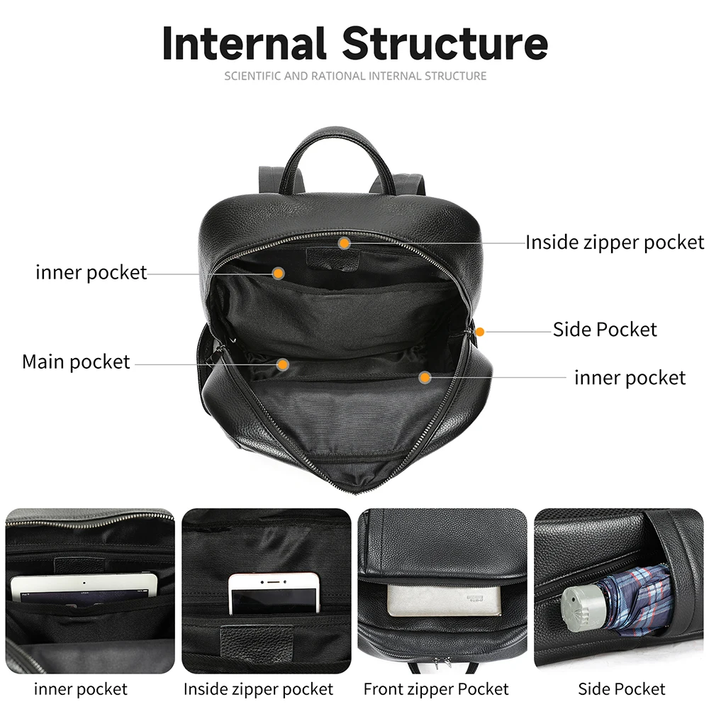 WESTAL Men Leather Laptop Back - огляд і ціна Leather Work Rucksack Mens