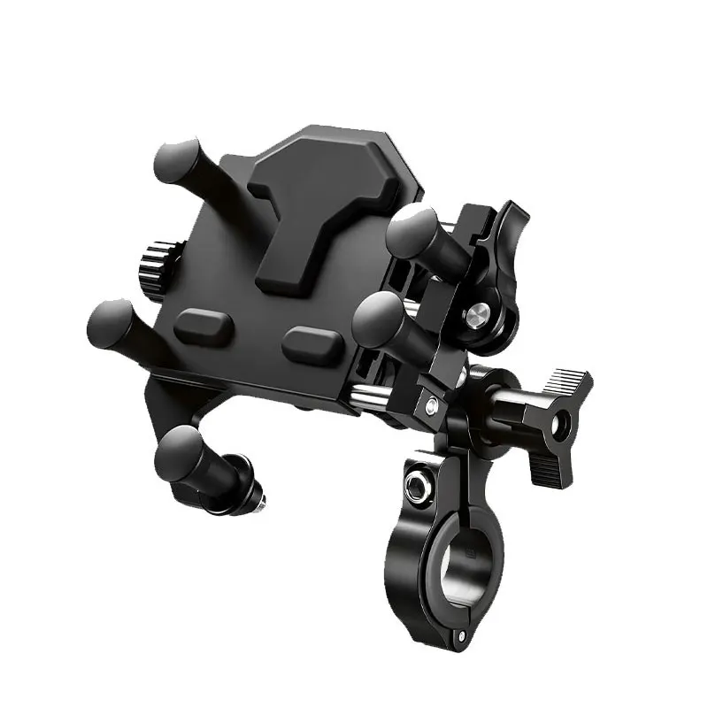 AliExpress LTKJ Universal Alloy Motorcycle Phone Holder 360° Adjustable Shock Absorption Motorcycle Mobile Stand Motos Bike Navigation Bracket