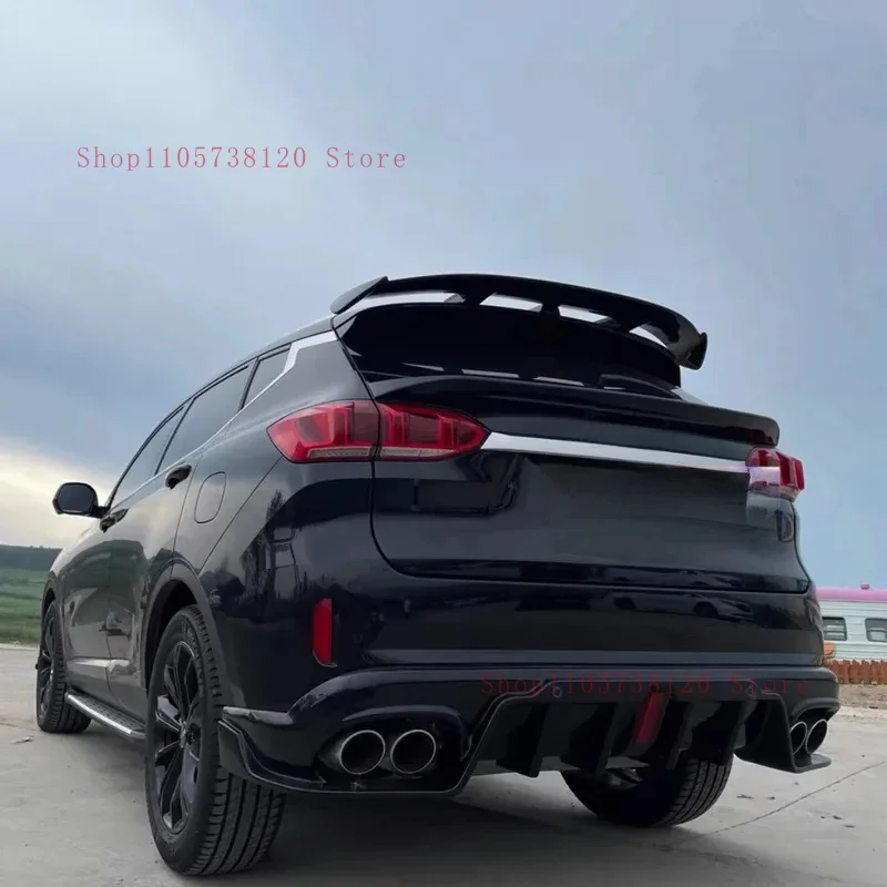 Factory Hot Selling High Quality Racing Rear Trunk Spoiler Wing Hatchback SUV Universal 0Cm Gloss Black Easy Installation Exteri