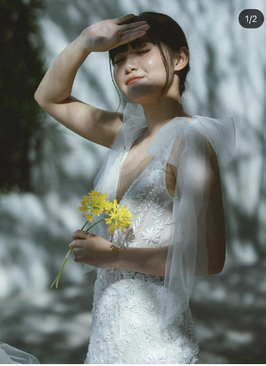 Mingli Tengda – châle en Tulle doux, épaules avec nœud, les bras de la mariée recouverts d'élégants accessoires Photo de la série Sen sont de longues branches détachables