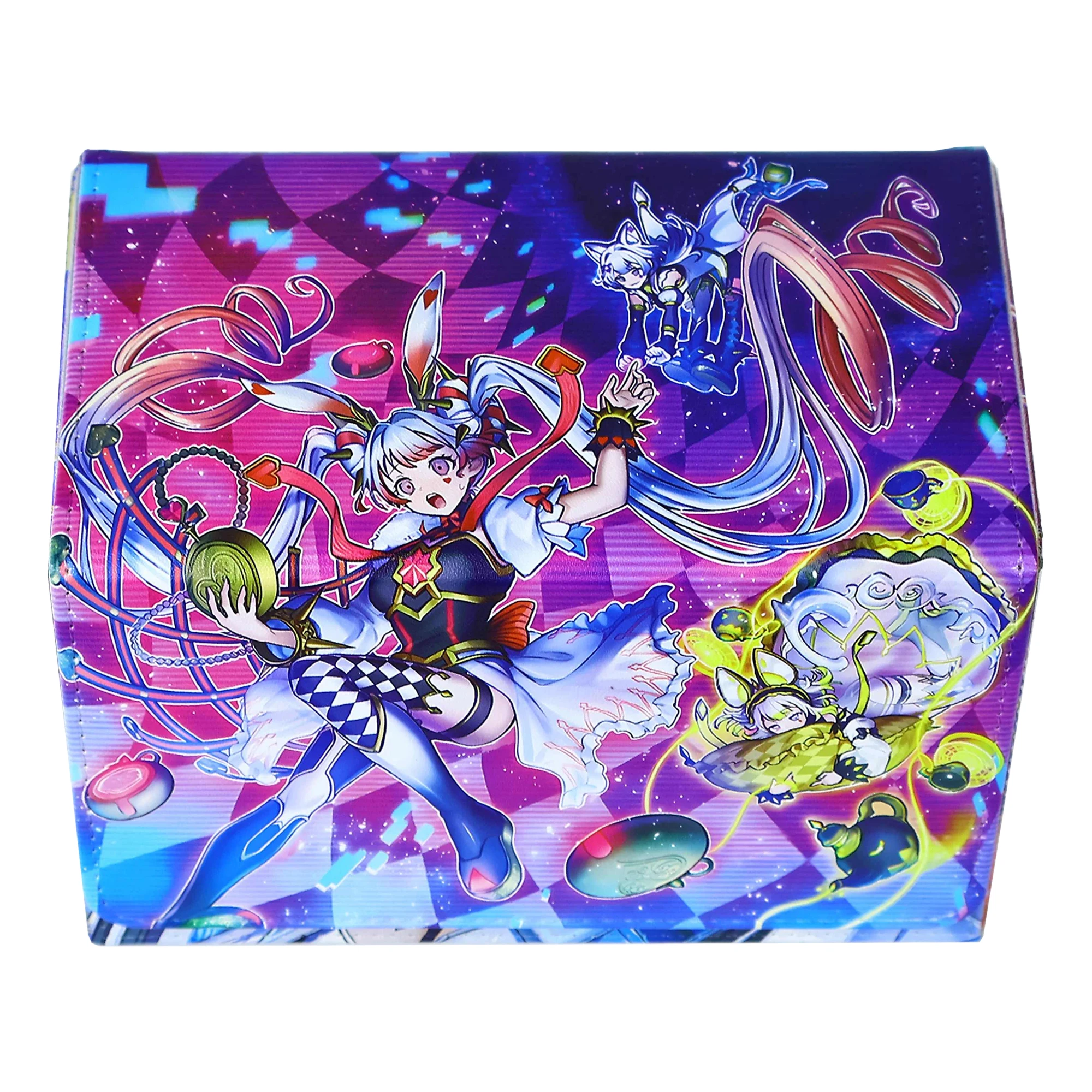 

Diy Yu-Gi-Oh! Maliss P White Rabbit Card Storage Box Opcg Ptcg Ws Ygo Leather Magnetic Card Storage Box Anime Card Gift Toys