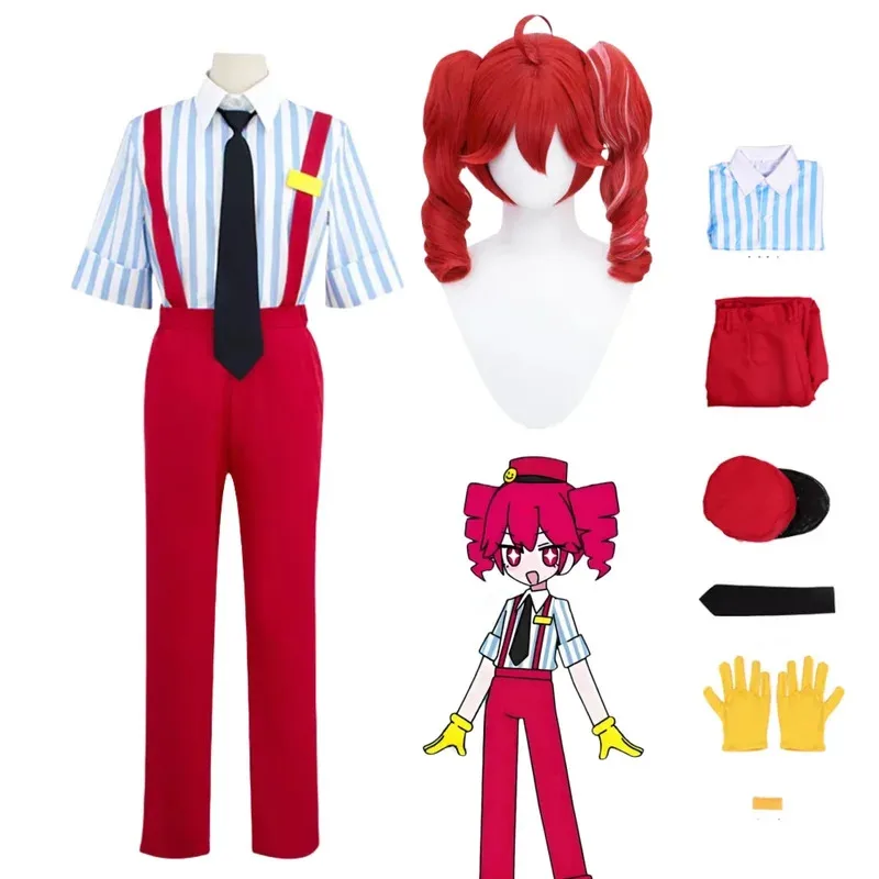 Mesmerizer Kasane Teto Cosplay ensembles de costumes Kasane Teto chapeau haut ensemble complet Kasane Teto perruque