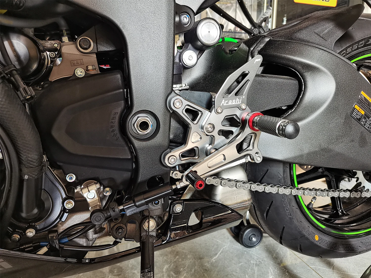 Arashi Motorcycle Accessories Footrest Foot Peg Pedal Foot Peg Rearset Rear Set Foot Rest For KAWASAKI ZX6R ZX636 2024- view 2