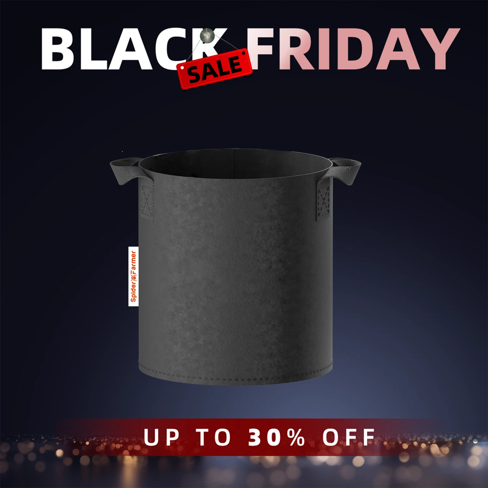 

Spider Farmer, 5 пакетов для выращивания растений, 20 л (5 галлонов)/40 л (10 галлонов), дышащие и многоразовые горшки для растений для помидоров и трав