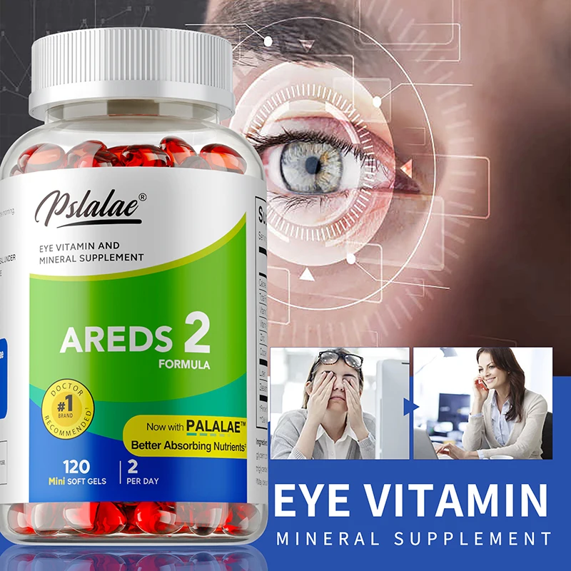 

AREDS 2 Eye Vitamin & Mineral Supplement - Contains Lutein and Zeaxanthin, Relieves Eye Fatigue, Protect Your Eyesight