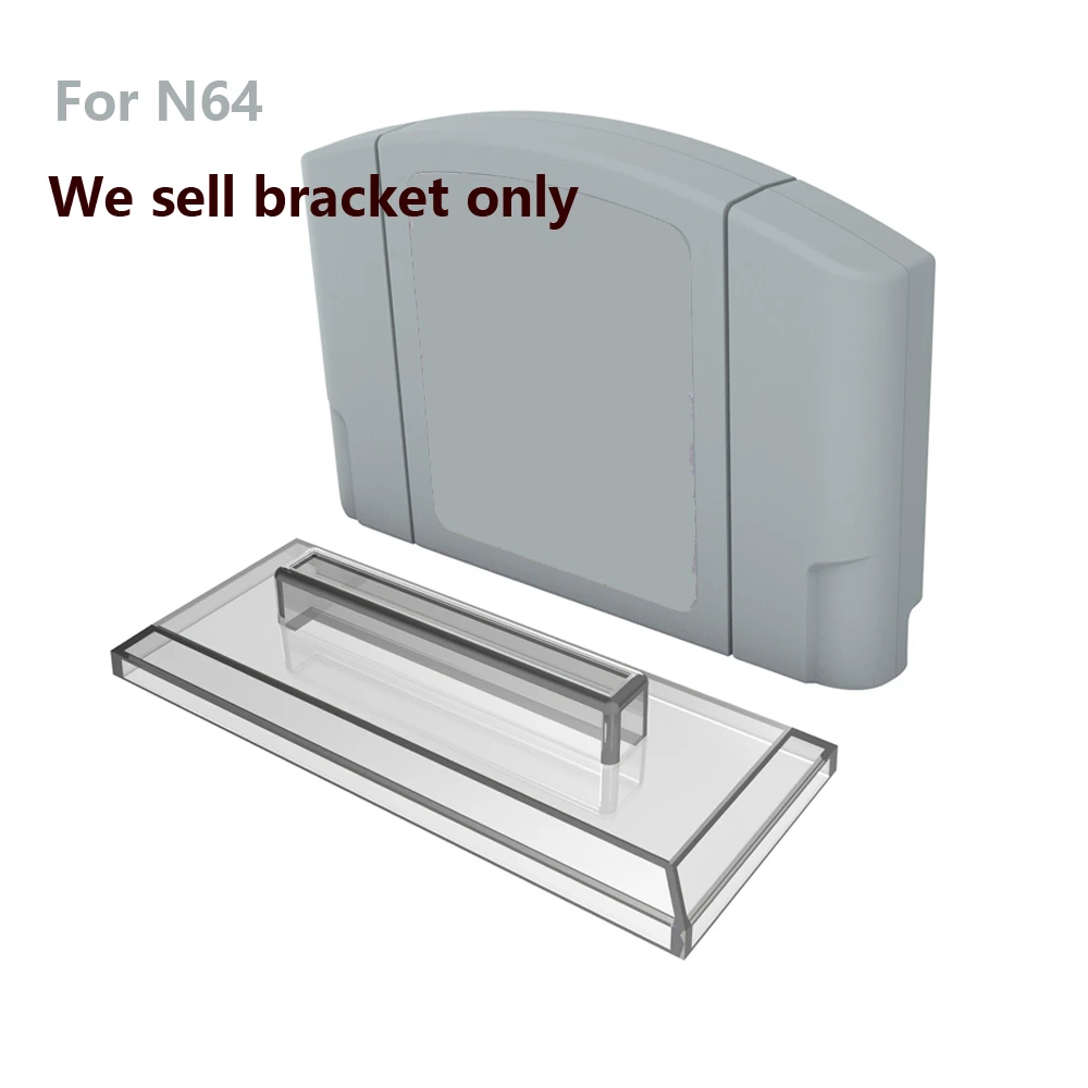 10pcs Transparent bracket for FC game card display stand plastic transparent bracket US version