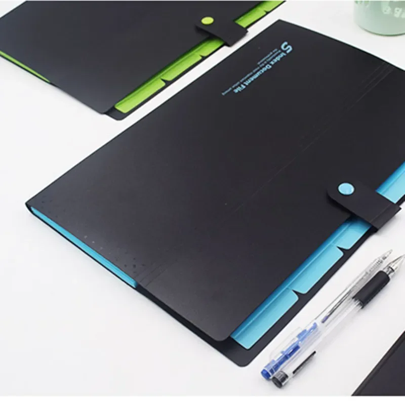 New Multi‑layer A4 PP Plastic Expanding File Folder Multi‑function Document Storage Bag Business Office Paper Organizer Supplies