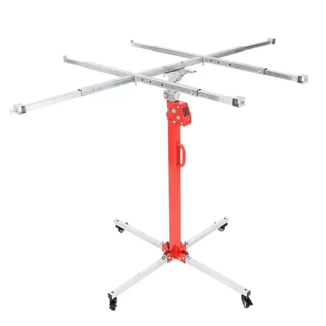 Manual Gypsum Board Lifting Tool Portable Ceiling Hoist Jack for Lamp Mounting Drilling & Moving Operation