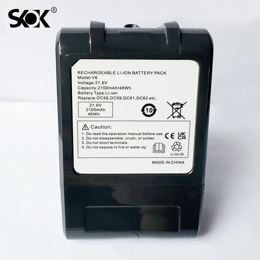 V6 Battery Replacement Compatible with Dyson V6 Battery VTC4 SV03 SV04 SV09 DC58 DC59 DC62 for Dyson V6 Animal V6 Absolute