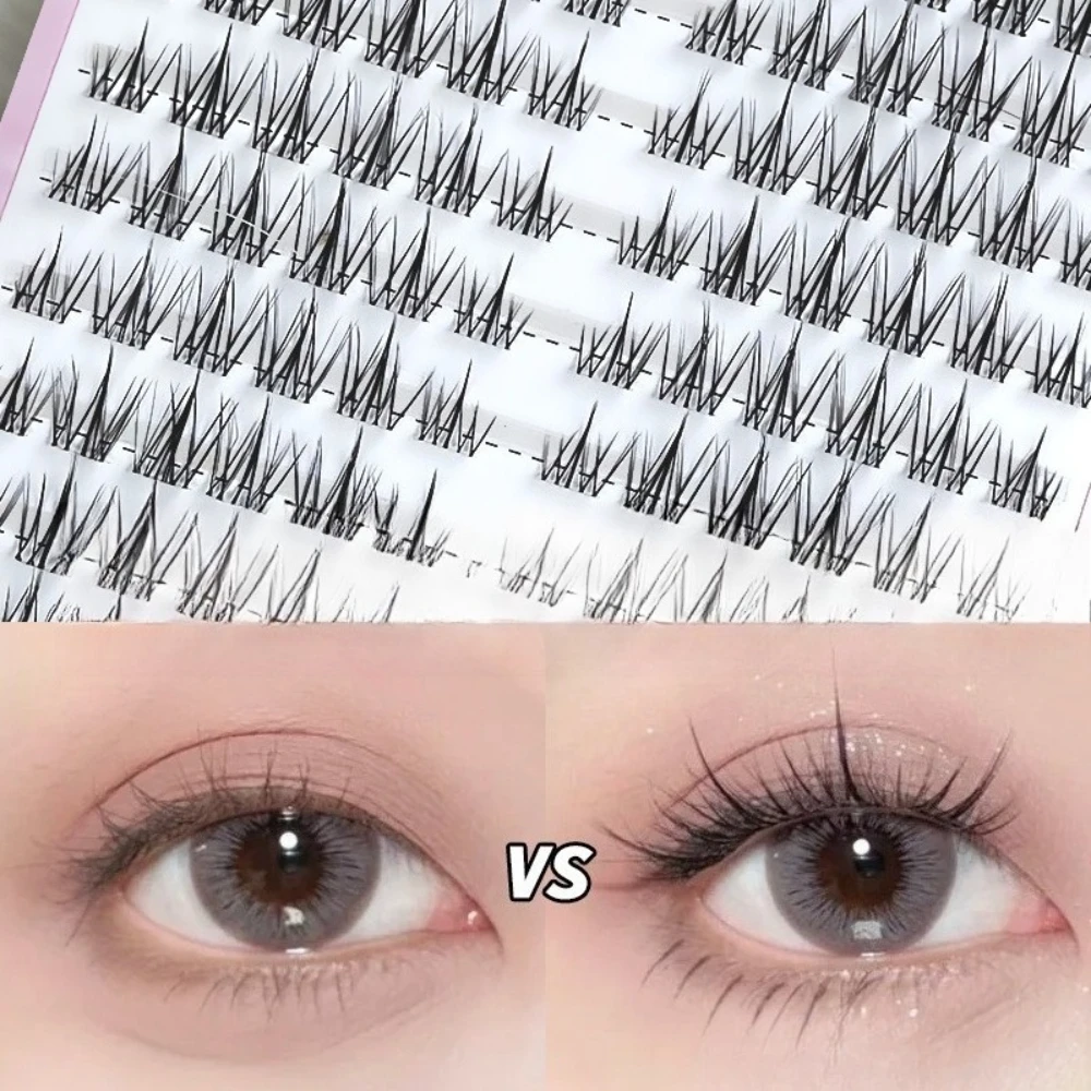 

36/48/120 Clusters Large Capacity False Eyelashes Natural Manga Fairy Fake Eyelash Clear Stem Seamless Lashes DIY Extension