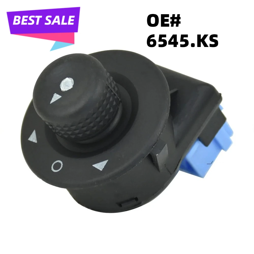 6545.KS para Citroen C2 C3 Xsara Picasso Berlingo Peugeot Partner 1007 espejo retrovisor lateral del coche botón de interruptor remoto 6545KS