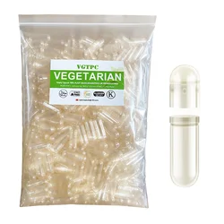 1000 pezzi taglia 000 00 0 Capsule vuote vegane unite separate Capsule vuote vegetariane Kosher Halal HPMC per uso alimentare