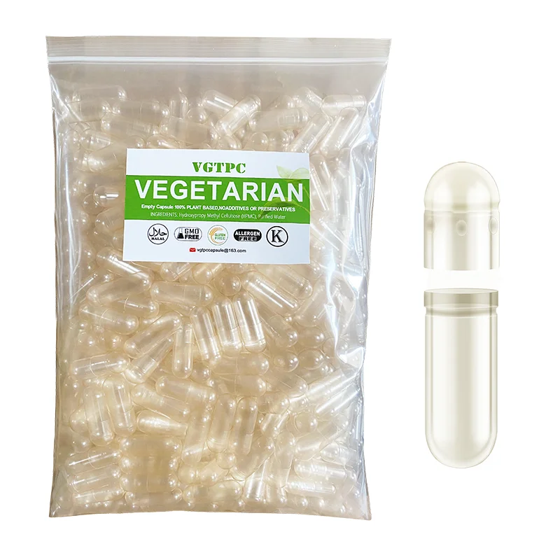 1000PCS Size 000 00 0 Separated Joined Vegan Empty Capsules Vegetarian Kosher Halal HPMC Food Grade Hollow Capsule