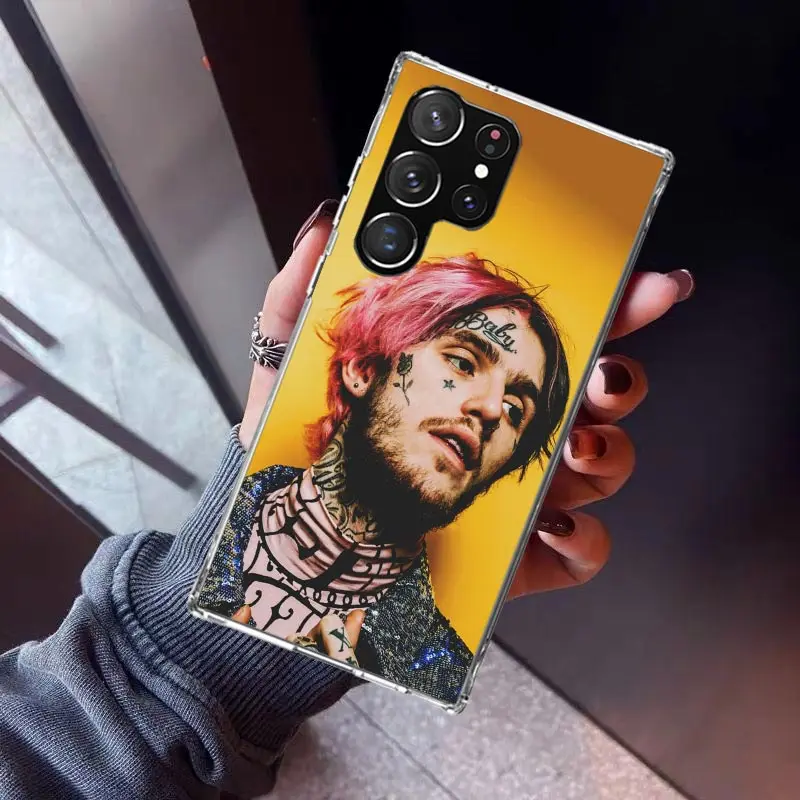 Lil Peep Singer Phone Case for Samsung Galaxy S24 S23 S22 Plus S21 FE S20 Ultra S10 S10E S9 S8 + Soft Cover Print Fundas