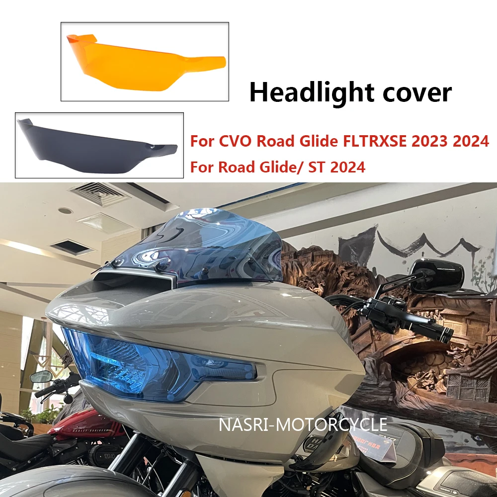 

Headlight Cover Headlamp Protector Guard Fairing Motorcycle Accessories For Harley CVO Road Glide FLTRXSE Road Glide ST 2024