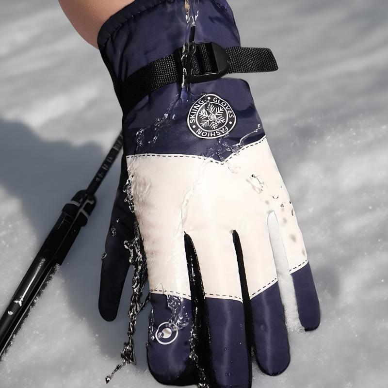  Winter Unisex Snowboard Ski Gloves Non-slip Waterproof Motorcycle Cycling Fleece Warm Snow Gloves 