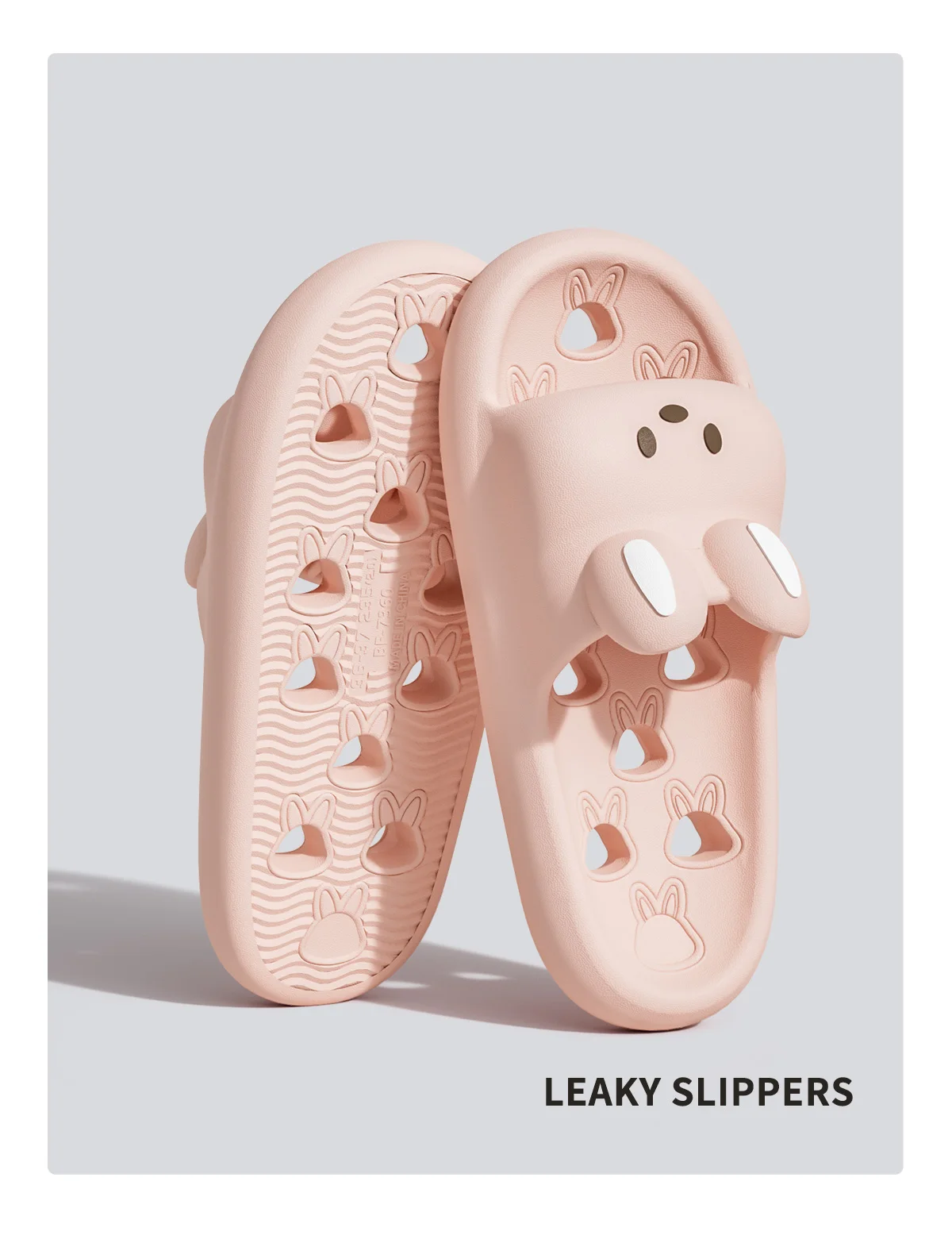 Cartoon Frauen Badezimmer Hausschuhe Nette Non-Slip Undichte Sandalen Mode Dicken Boden Rutschen Hause Männer Schnell Trocknend Flip-Flops – Detail 1