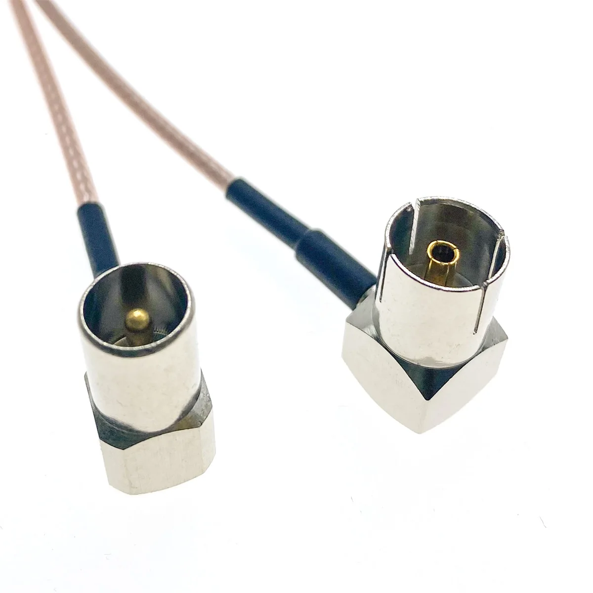 75Ohm RG179 Cable TV IEC Male Right Angle to IEC female 90°RA Plug Antenna Cord Jumper RF Coaxial Cable