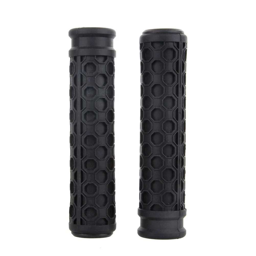 

2pcs Bicycle Handle Handlebar 22mm Anti-Slip Shock Absorption Rubber Bike Grip Haddle Bars Black Comfortable Cycling Accessories