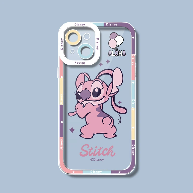 Disney Stitch Clear Phone Case For Infinix Hot 30 30i 20 20i 20s 12 12i 11 2022 11s NFC 10 10i 10s 8 9 Play Soft Silicone Cover