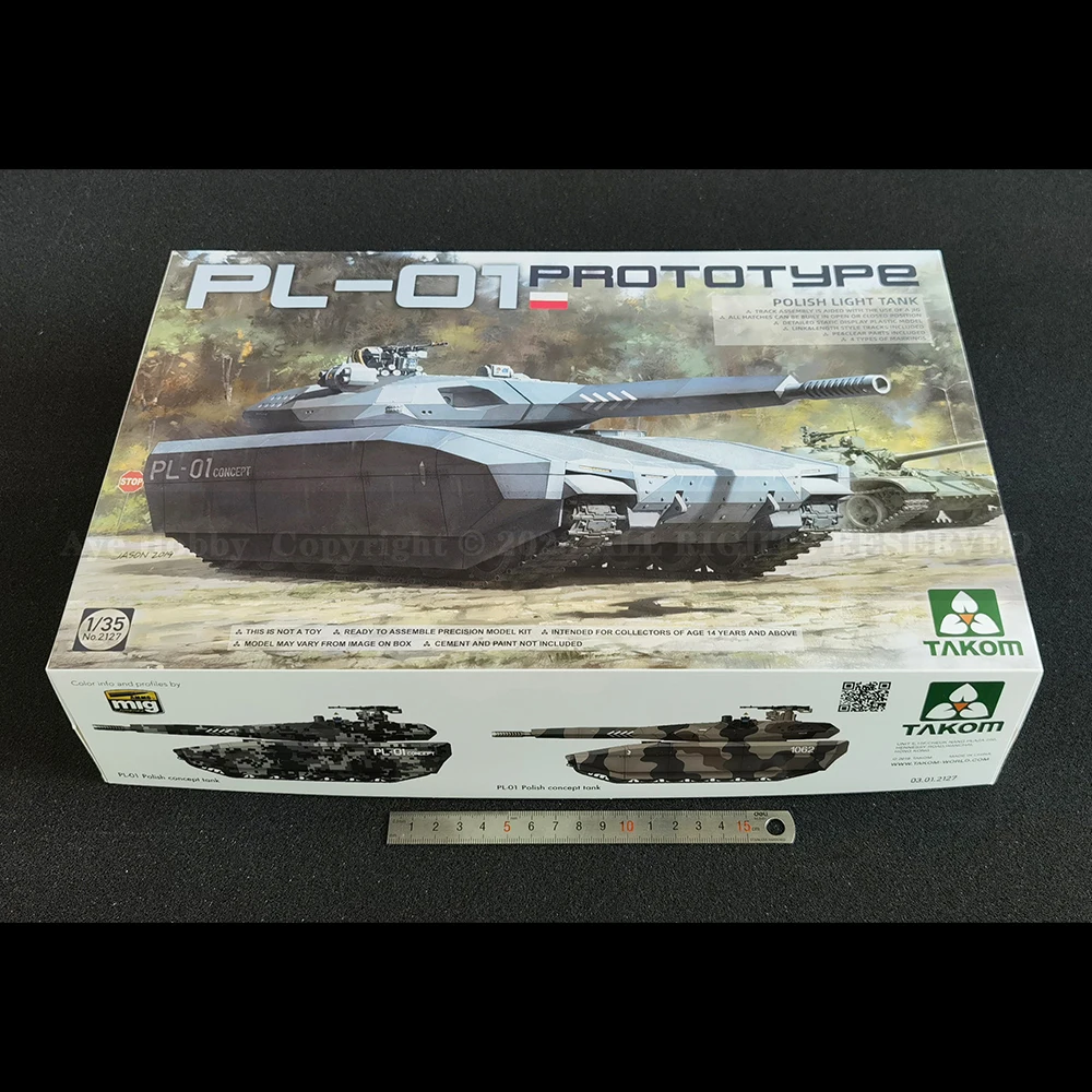 Special Offer [Takom] No.2127 1/35 PL-01 Prototype Light Tank (Plastic Model Kit)