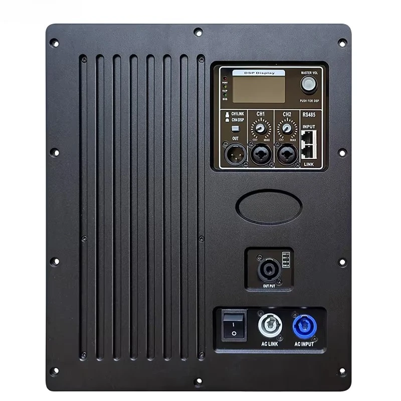 3pcs PDA4800+CQ380 Amplifier Modules DSP 4800W 4-Channel Class D Active Module Variable-Speed Fan Cooling, LCC 4 Ohms 1200W*4