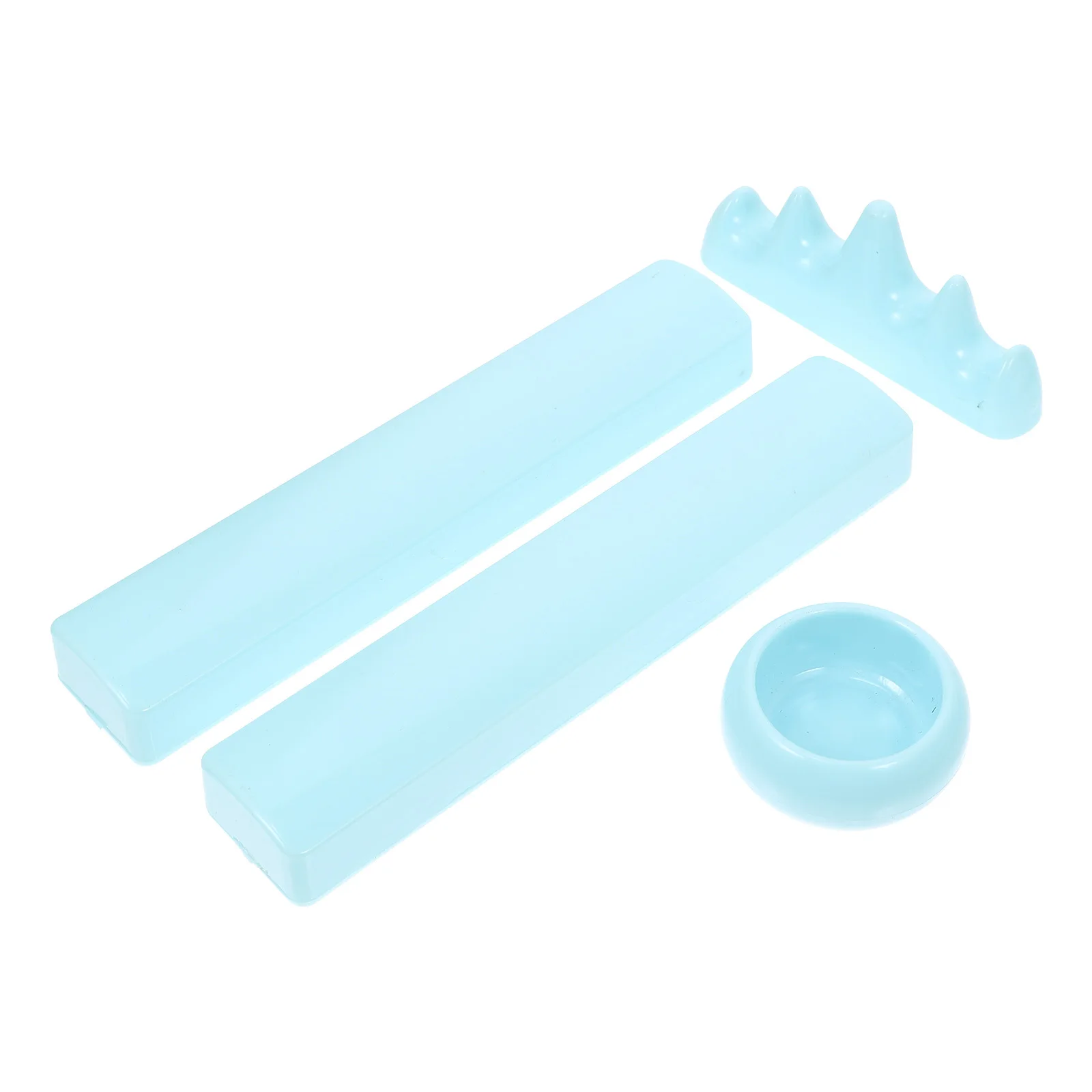 4 قطعة الخط البلاستيك ثقالة الورق مجموعة أرفف القلم الثقيلة الصلبة حامل سطح المكتب للدراسة مكتب الصينية أربعة الكنوز الفن