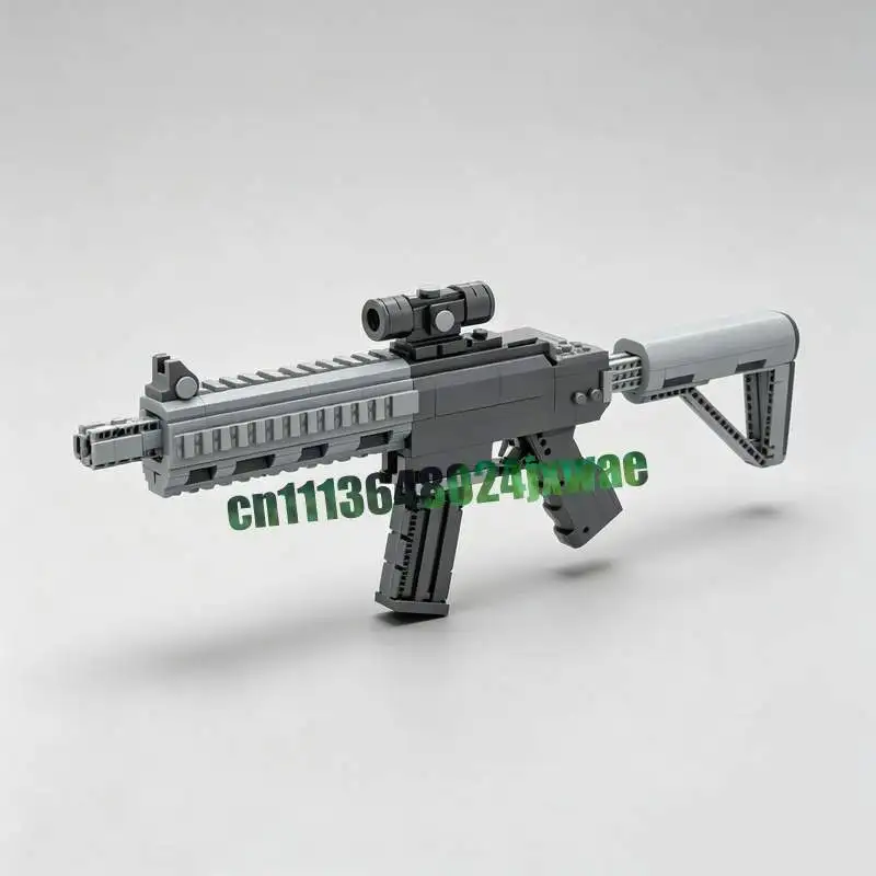1451PCS Modern Simulated Shooting Rifle Model Custom Building Blocks Mechanical Gun Assembly Hobby Collection Educational Gifts