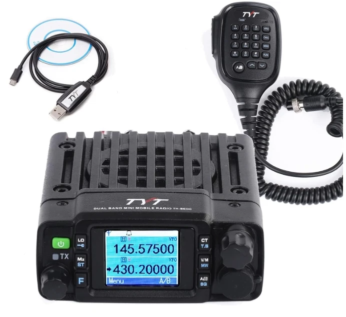 TYT TH-8600 20W Mobile Car Radio Waterproof Marine Radios High Power Long Range Walkie Talkie VHF UHF Vehicle Two-way Radio