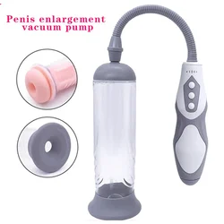 Electric Penis Vacum Pump Big Dick Erection Trainer Rechargeable Penis Enlargement Extend Pump Penis Enlarge Air Pressure Device