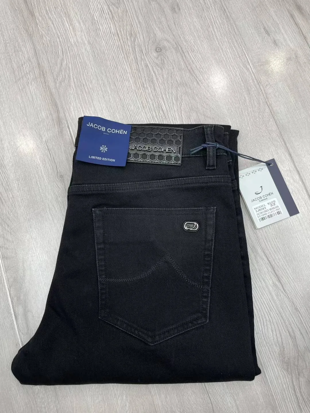 BLSK CPRT Jeans in cotone spesso da uomo 2025 Autunno Inverno nuovo ricamo business caldo di alta qualità dritto Pantaloni di grandi dimensioni 30-40