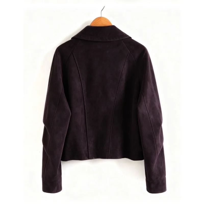 Large-sized Coats. New Autumn Fashion Lapel Leather Jackets for Women, Short Leather Coats, Motorcycle-style Leather Jackets.