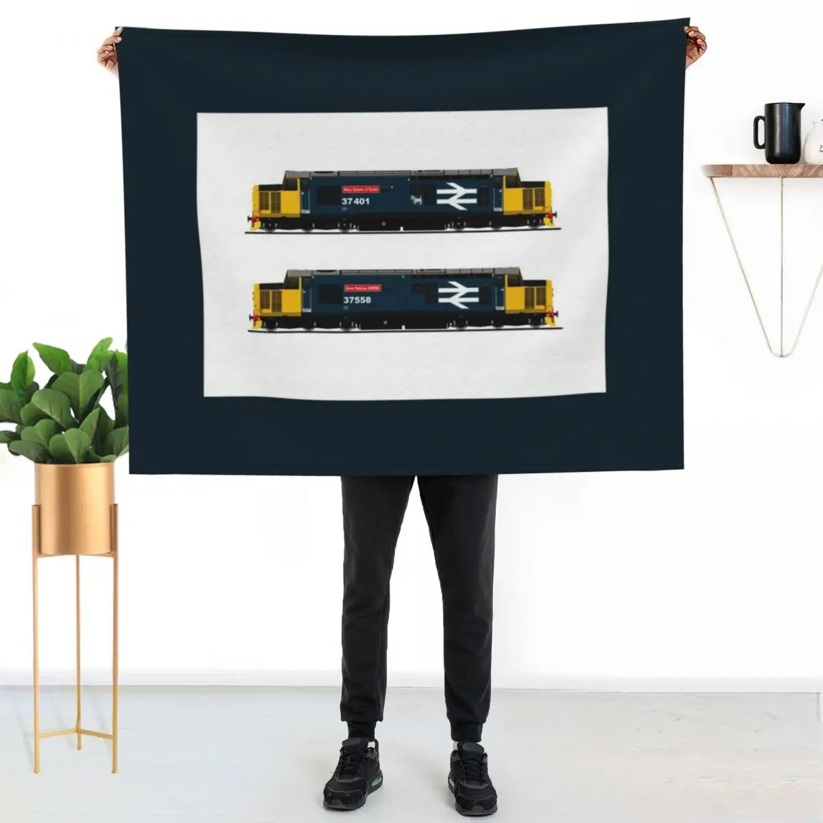 class 37 locomotives Throw Blanket for babies manga christmas decoration Picnic Bed linens Luxury Brand Blankets