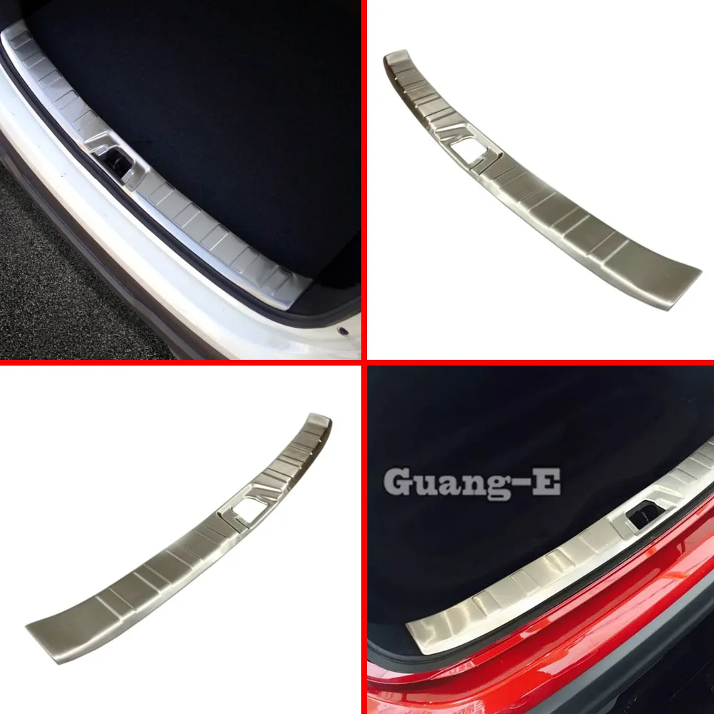 

Car Stainless Steel Back Rear Pedal Door Scuff Plate Frame Inside Threshold Trunk 1PCs For Nissan Qashqai J11 2016 2017 2018