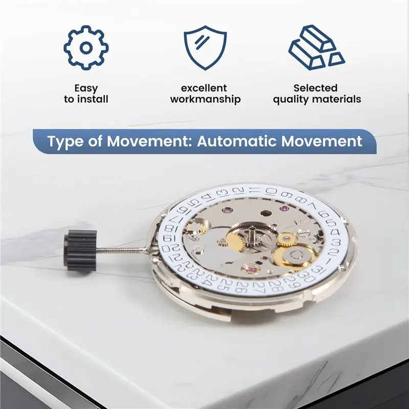 Aug. For ETA 2824-2 SELLITA SW200 White 3H Mechanical Watch Clock Movement