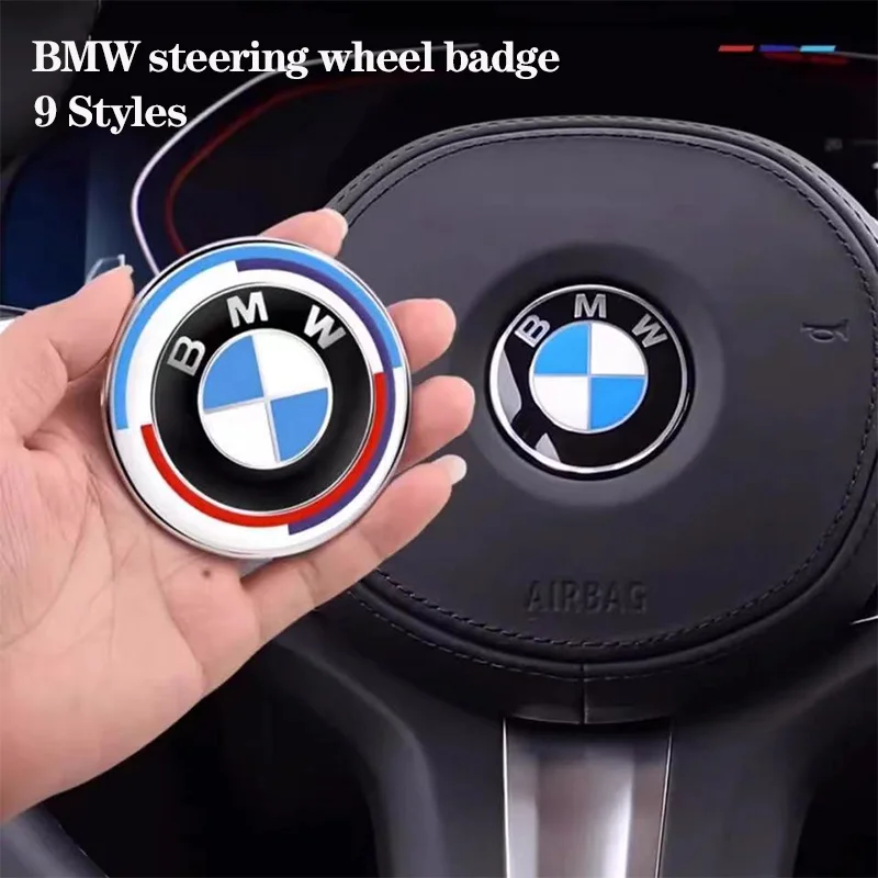 Car 45mm Steering Wheel Sticker BMW Exclusive Steering Wheel Badge For Bmw M Performance X1 X3 X4 X5 E87 F20 E36 E46 E90 E39 F10