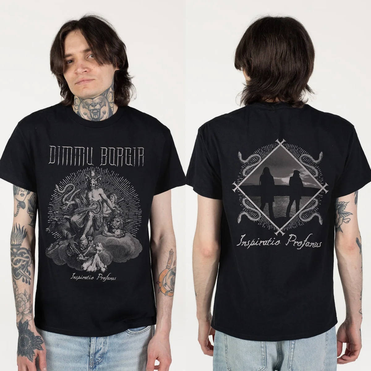 Retro Dimmu Borgir Graphic Cotton T-shirt Unisex Summer Short Sleeve Fashion Brand Tee Luxury Casual Vintage Retro Tees